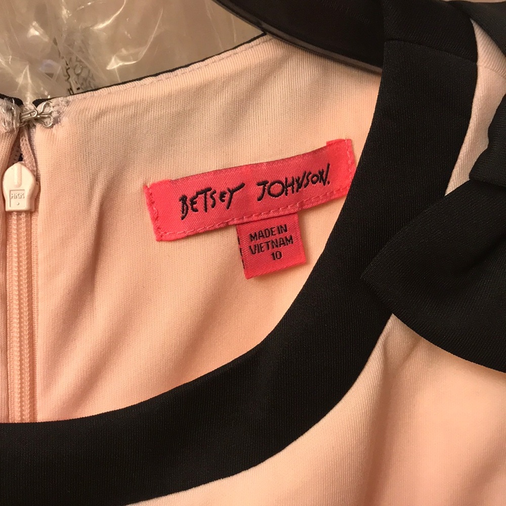 Betsey Johnson sleeveless lined  blush/black,NWT - Picture 12 of 16